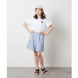 [100-130]【セットアップ対応】麻調タックキュロットパンツ | a.v.v【KIDS】 | 詳細画像24 