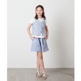 [100-130]【セットアップ対応】麻調タックキュロットパンツ | a.v.v【KIDS】 | 詳細画像29 