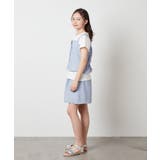 [100-130]【セットアップ対応】麻調タックキュロットパンツ | a.v.v【KIDS】 | 詳細画像32 