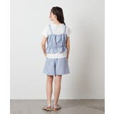 [100-130]【セットアップ対応】麻調タックキュロットパンツ | a.v.v【KIDS】 | 詳細画像33 