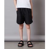 [100-130]【セットアップ対応】麻調タックキュロットパンツ | a.v.v【KIDS】 | 詳細画像7 