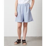 ライトブルー | [100-130]【セットアップ対応】麻調タックキュロットパンツ | a.v.v【KIDS】