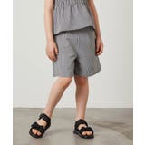 ブラック | [100-130]【セットアップ対応】タックショートパンツ | a.v.v【KIDS】
