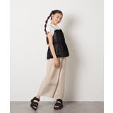 [120-130]サス付きワイドパンツ | a.v.v【KIDS】 | 詳細画像25 