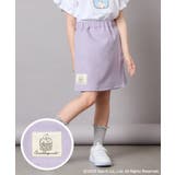 ラベンダー | [100-140]すみっコぐらしネーム風ワッペン付きキュロット | a.v.v【KIDS】
