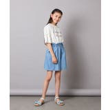 [160]【接触冷感】デニムタックキュロット | a.v.v【KIDS】 | 詳細画像5 