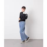 [120-160]フリンジケミカルワイドデニム | a.v.v【KIDS】 | 詳細画像10 