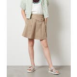 ベージュ | [100-130]ラッププリーツキュロット | a.v.v【KIDS】