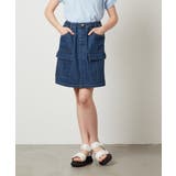 ブルー | [100-130]カーゴポケットスカパン | a.v.v【KIDS】