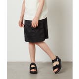 ブラック | [100-130]カーゴポケットスカパン | a.v.v【KIDS】