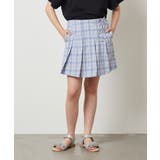 ライトブルー | [160]レースアッププリーツスカパン | a.v.v【KIDS】