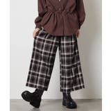 [120-160]サス付きチェックワイドパンツ | a.v.v【KIDS】 | 詳細画像23 