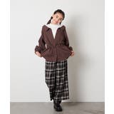 [120-160]サス付きチェックワイドパンツ | a.v.v【KIDS】 | 詳細画像27 