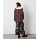 [120-160]サス付きチェックワイドパンツ | a.v.v【KIDS】 | 詳細画像29 