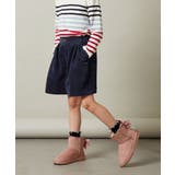 ネイビー | [140-150]【セットアップ対応】ブライトコールタックキュロット | a.v.v【KIDS】