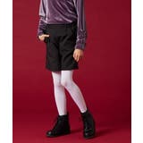 ブラック | [160]【セットアップ対応】フクレショートパンツ | a.v.v【KIDS】