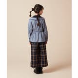 [120-130]サスペンダー付きワイドパンツ | a.v.v【KIDS】 | 詳細画像10 