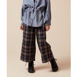 [120-130]サスペンダー付きワイドパンツ | a.v.v【KIDS】 | 詳細画像4 