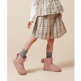 ベージュ | [100-160]オータムチェックタックショートパンツ | a.v.v【KIDS】