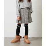 ダークグレー | [100-130]アシメプリーツスカパン | a.v.v【KIDS】