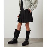 ブラック | [100-130]アシメプリーツスカパン | a.v.v【KIDS】