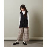 [140-150]【セットアップ対応】サス付きフロントボタンワイドパンツ | a.v.v【KIDS】 | 詳細画像24 