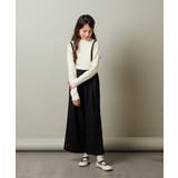 [140-150]【セットアップ対応】サス付きフロントボタンワイドパンツ | a.v.v【KIDS】 | 詳細画像34 