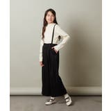 [140-150]【セットアップ対応】サス付きフロントボタンワイドパンツ | a.v.v【KIDS】 | 詳細画像35 