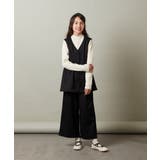 [140-150]【セットアップ対応】サス付きフロントボタンワイドパンツ | a.v.v【KIDS】 | 詳細画像39 