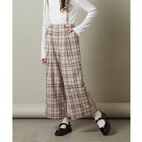 ベージュ | [140-150]【セットアップ対応】サス付きフロントボタンワイドパンツ | a.v.v【KIDS】