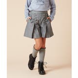 グレー | [140-150]ダブルレースアップショートパンツ | a.v.v【KIDS】