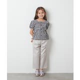[140-150]【2点セット】ペプラムブラウス＆ワイドパンツ | a.v.v【KIDS】 | 詳細画像13 