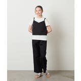[140-150]【2点セット】キャミドッキングTシャツ＆パンツセットアップ | a.v.v【KIDS】 | 詳細画像13 