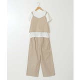 [140-150]【2点セット】キャミドッキングTシャツ＆パンツセットアップ | a.v.v【KIDS】 | 詳細画像18 