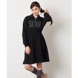 [130-160]ハーフジップロゴトレーナーワンピース | a.v.v【KIDS】 | 詳細画像15 