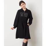 [130-160]ハーフジップロゴトレーナーワンピース | a.v.v【KIDS】 | 詳細画像18 