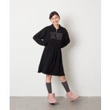 [130-160]ハーフジップロゴトレーナーワンピース | a.v.v【KIDS】 | 詳細画像22 