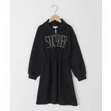 [130-160]ハーフジップロゴトレーナーワンピース | a.v.v【KIDS】 | 詳細画像26 