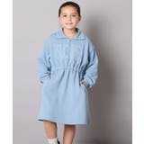 [130-160]ハーフジップロゴトレーナーワンピース | a.v.v【KIDS】 | 詳細画像5 