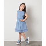 【毛玉になりにくい】[140-150]シアー切り替えワンピース | a.v.v【KIDS】 | 詳細画像60 