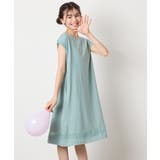 【毛玉になりにくい】[160]シアー切り替えワンピース | a.v.v【KIDS】 | 詳細画像3 