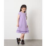 【毛玉になりにくい】[160]シアー切り替えワンピース | a.v.v【KIDS】 | 詳細画像55 