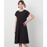 ブラック | 【毛玉になりにくい】[160]シアー切り替えワンピース | a.v.v【KIDS】