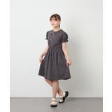 [120-160]【接触冷感/毛玉になりにくい】レースアップフレアワンピース | a.v.v【KIDS】 | 詳細画像29 