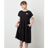 [120-160]【接触冷感/毛玉になりにくい】配色ティアードワンピース | a.v.v【KIDS】 | 詳細画像28 