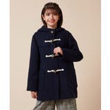 ネイビー | [140-150]【選べる5色展開】ライトフェイクウールダッフルコート | a.v.v【KIDS】