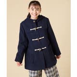 ネイビー | ライトフェイクウールダッフルコート | a.v.v【KIDS】