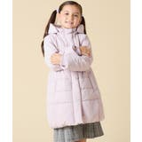 ピンク | [100 160]【フード取り外し可能 お家で洗える】フィット＆フレア中綿ロング… | a.v.v【KIDS】