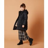 [100-130]【2WAY】フィット＆フレア中綿ロングコート | a.v.v【KIDS】 | 詳細画像8 
