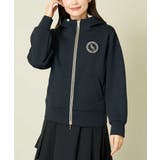 ブラック | レディースゴルフウエア スフレタッチダンボールパーカー | a.v.v【WOMEN】